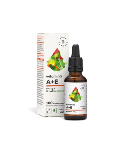 Зрение и имунитет - Витамин А (800 μg) + Е (12 mg), 30 ml капки Aura Herbals