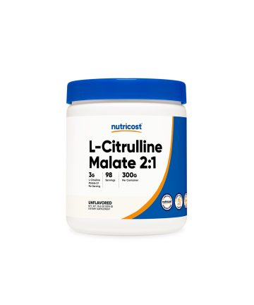 Мускулна маса - Л-Цитрулин (малат)  L-Citrulline, 300 g Nutricost