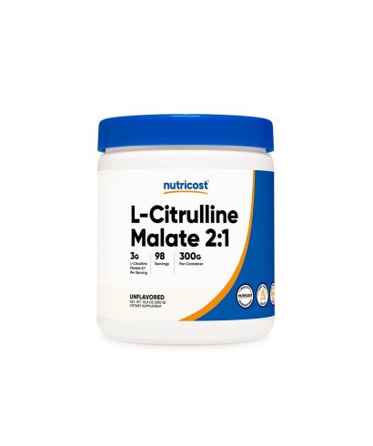 Мускулна маса - Л-Цитрулин (малат) L-Citrulline, 300 g Nutricost