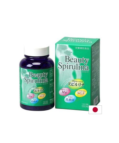 Японска спирулина + млечно-кисели бактерии и магнезий - Beauty Spirulina, 550 таблетки