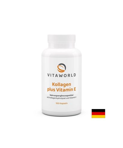 Грижа за косата, кожата и ставите - Колаген (говежди) 500 mg + Витамин Е, 100 капсули