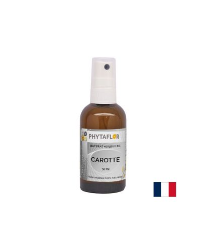 Маслен мацерат от моркови за естествен тен на кожата, спрей, 50 ml