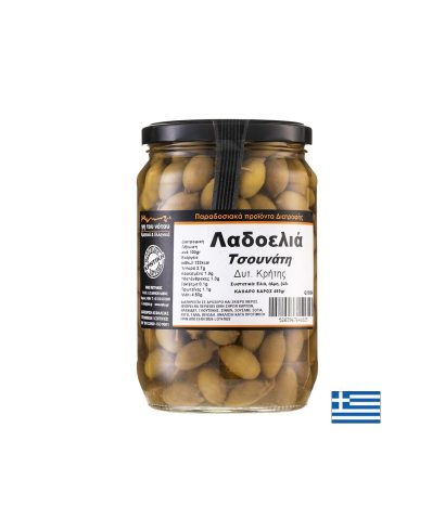 Маслини сорт Tsounati в саламура от западната част на остров Крит, 465 g