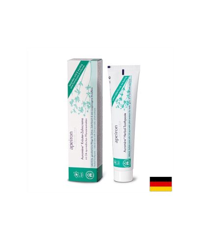 Apeiron Auromère® Kräuter-Zahncreme green Ayurveda - Билкова паста за зъби (съвместима с хомеопатия), 75 ml