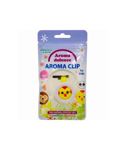 Клипс "Aroma Defence" за деца - Репелент с аромат на цитронела и здравец