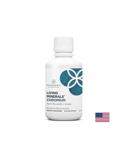 Контрол на кръвната захар - Течен хром Living Minerals, 473 ml