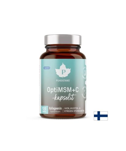 Красива кожа - здрави стави - OptiMSM+ Витамин С и Молибден, 120 капсули