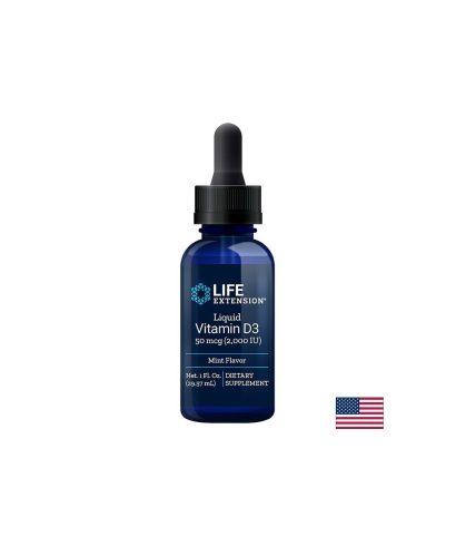 Liquid Vitamin D3 / Течен витамин D3 /С вкус на мента/, 29.57 ml