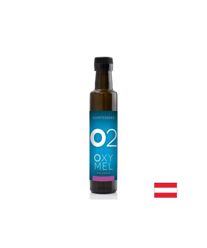 Био сок от бъз с джинджифил и куркума Oxymel O2 - За имунитета, чернодробното и стомашното здраве, 250 ml