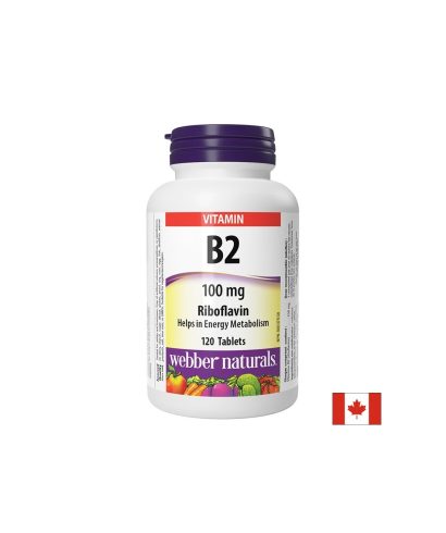 Витамин B2 (рибофлавин) - За енергия и здрава кожа, 100 mg х 120 таблетки