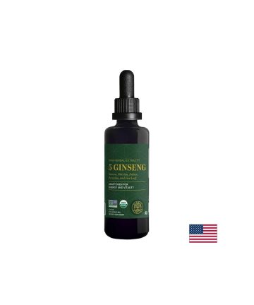 5 Ginseng Raw Herbal Extract™ – Енергия, издръжливост и жизнен тонус с 5 вида женшен, 59.2 ml капки