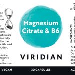Магнезиев цитрат с B6 –Viridian, 30 капсули