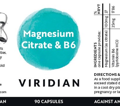 Магнезиев цитрат с B6 –Viridian, 90 капсули