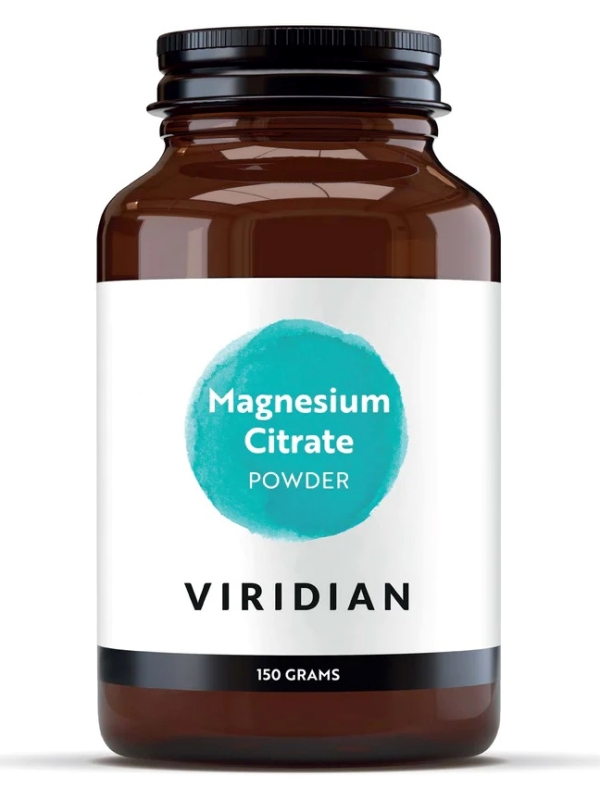 Магнезиев цитрат на прах Viridian, 150гр