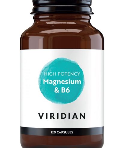 Магнезий 300 мг с B6 (високо потенциран) – Viridian-120 капсули