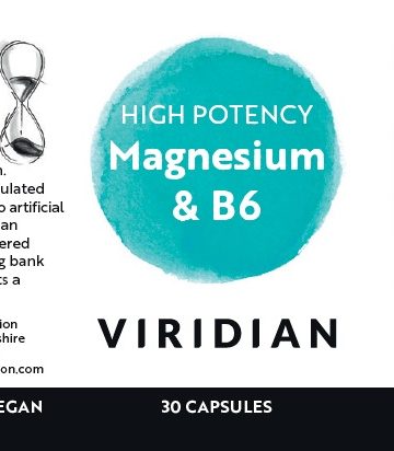 Магнезий 300 мг с B6 (високо потенциран) Viridian-30 капсули