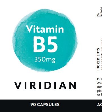 Витамин В5 350mg - Viridian 90 капсули