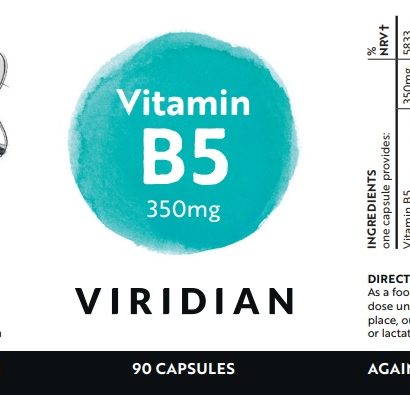 Витамин В5 350mg - Viridian 90 капсули