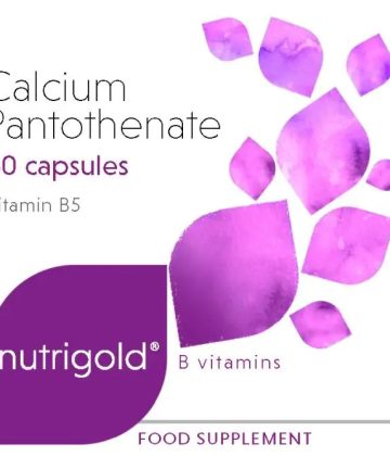 Витамин B5 (калциев D-пантотенат) 500 мг - 60 капсули Nutrigold