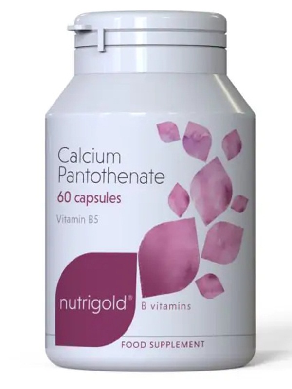 vitamin-b5-kaltziev-d-pantotenat-500-mg-60-kapsuli-nutrigold Витамин B5 (калциев D-пантотенат) 500 мг - 60 капсули Nutrigold