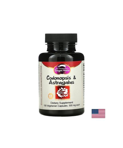 Адаптоген - Кодонопсис и Aстрагал - Codonopsis and Astragalus, 500 mg x 100 капсули