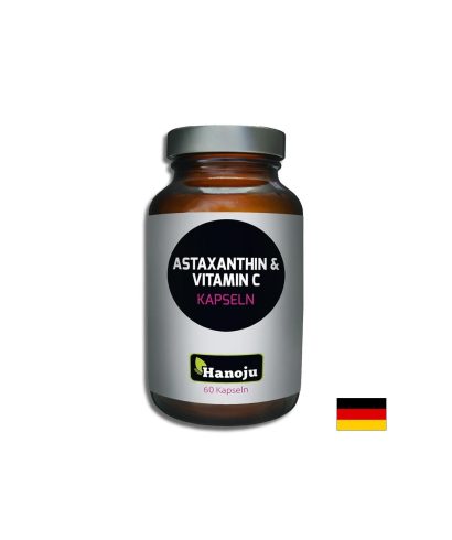 Астаксантин 8 mg + Витамин C 500 mg – Клетъчна защита и антиоксидантна подкрепа, 60 капсули
