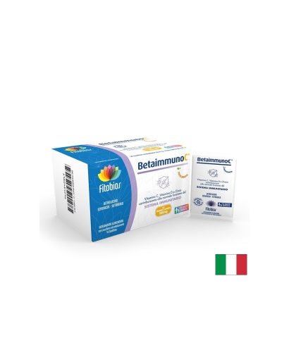 Betaimmuno C - Витамин C 1000 mg + Бета-глюкани + Астрагал – Интензивна защита на имунитета, 14 сашета