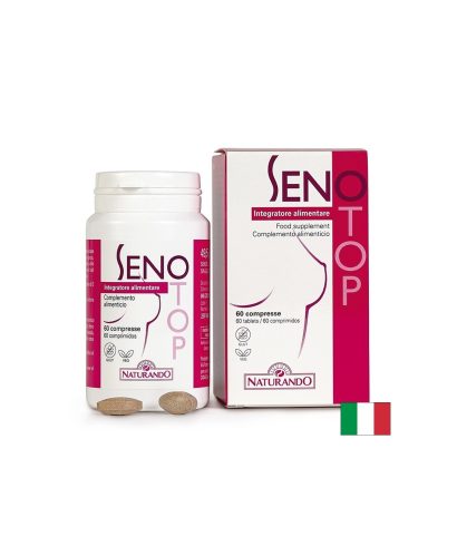 Билкова формула за бюста с Лен 200 mg и Хмел 160 mg – Senotop, 60 таблетки