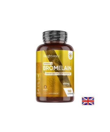 Бромелаин 650 mg – Храносмилане и противовъзпалителна подкрепа, 180 капсули