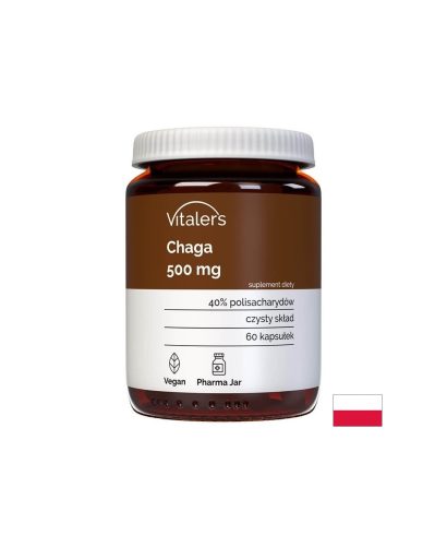 Чага – Имунитет и баланс на кръвната захар, 500 mg, 60 капсули