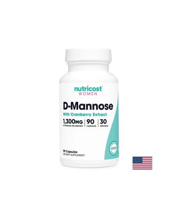 D-маноза 1300 mg + Червена боровинка 500 mg – Уринарно здраве (формула за жени), 90 капсули