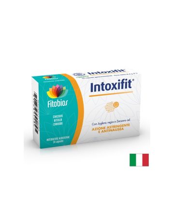 Билки и пробиотици за стомаха, черния дроб и жлъчката - Intoxifit, 24 капсули