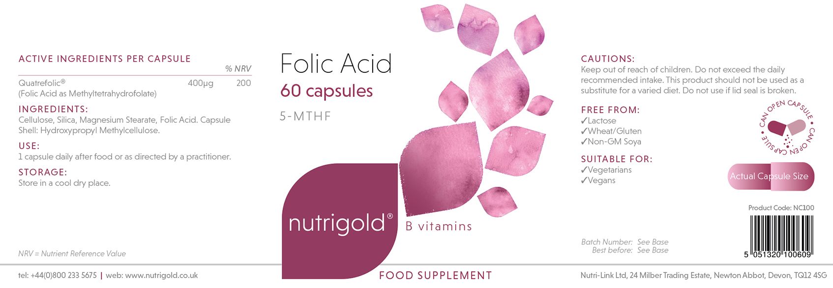 folic-acid-quatrefolic-meta-60-kapsuli-nutrigoldnutrigold Фолиева киселина Quatrefolic® мета - 60 капсули Nutrigold