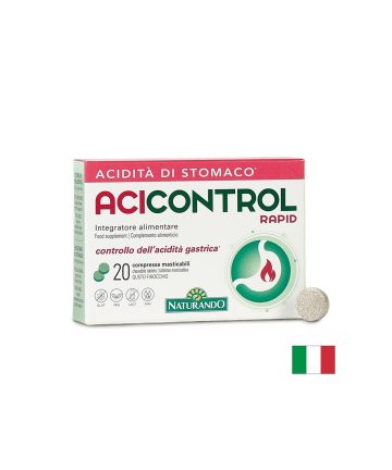 Формула при киселини и парене в стомаха с бързо действие, AciControl Rapid, 500 mg, 20 дъвчащи таблетки