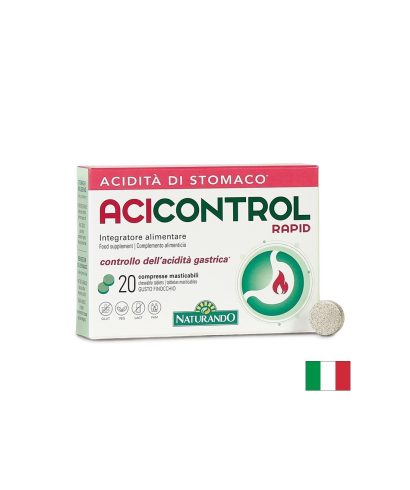 Формула при киселини и парене в стомаха с бързо действие, AciControl Rapid, 500 mg, 20 дъвчащи таблетки