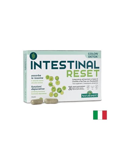 Формула за чревен баланс с Хлорела 500 mg и Нуклеотиди 400 mg, Intestinal Reset, 30 стомашно-устойчиви капсули