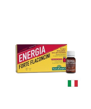 Формула за енергия и издръжливост с Кордицепс 100 mg + Годжи бери 200 mg, Energia Forte, 10 флакона x 10 ml