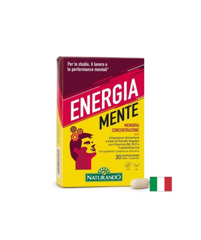 Формула за памет и концентрация с Бакопа 300 mg + Сибирски женшен 150 mg, Energia Mente, 30 таблетки