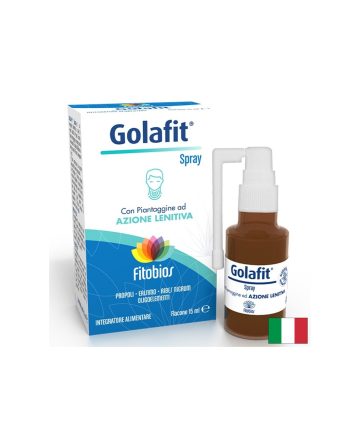 Golafit – Успокояващ спрей за гърло с прополис и етерични масла, 15 ml