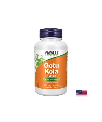 Готу Кола 450 mg – Кръвообращение и студени крайници, 100 веган капсули