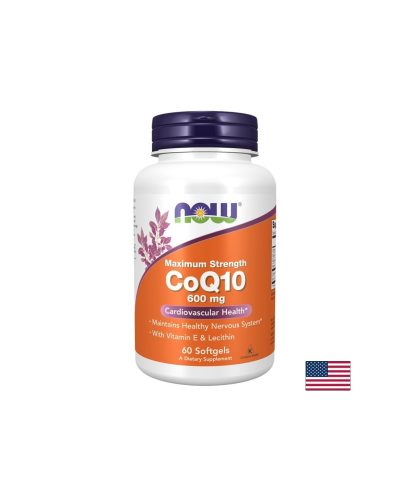 Коензим Q10 600 mg + Витамин E 20 mg + Лецитин 50 mg – За здраво сърце и енергия, 60 софтгел капсули