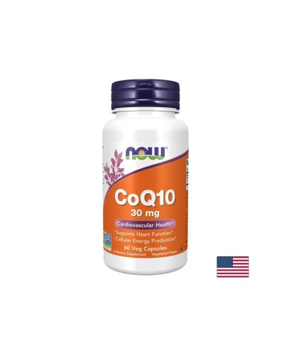 Коензим Q10 – Сърдечна енергия и антиоксидантна защита, 30 mg, 60 V капсули