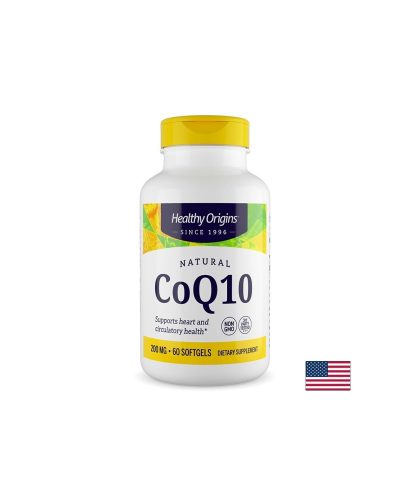 Коензим Q10 (убиквинон) Енергия и сърдечна функция 200 mg, 60 капсули