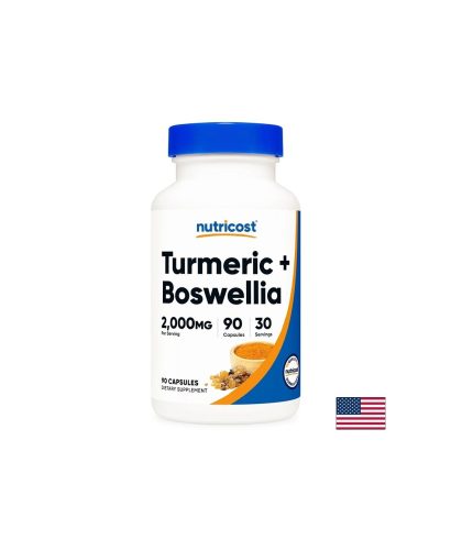 Куркума 1000 mg + Босвелия 1000 mg – По-здрави и подвижни стави, 90 капсули