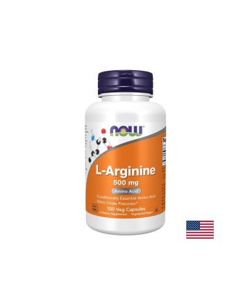 Л-Аргинин 500 mg, L-Arginine, 100 капсули