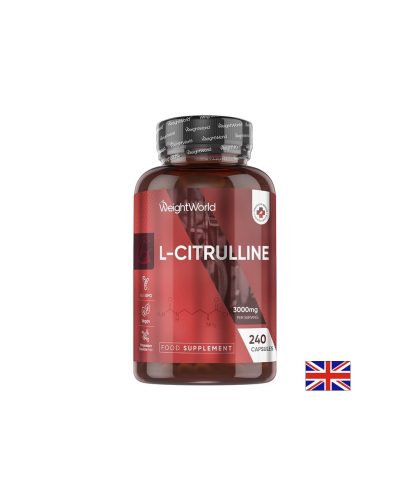 L-Цитрулин – Издръжливост, сила и сърдечносъдова подкрепа, 3000 mg, 240 капсули