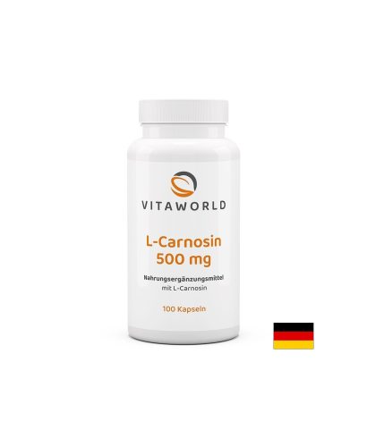 L-Карнозин 500 mg – Клетъчна защита и мозъчна функция, 100 капсули