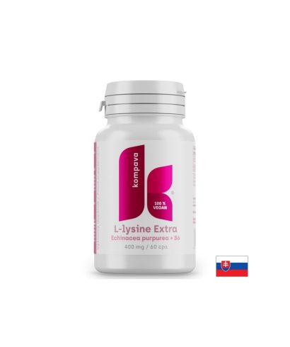 L-лизин 350 mg + Ехинацея 40 mg + Витамин B6 10 mg – Подкрепа при херпес зостер и чести инфекции, 60 дневни дози, 60 капсули