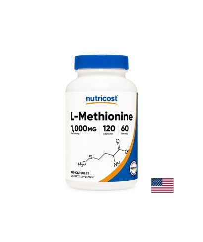 L-Метионин – За черен дроб и липиден метаболизъм, 500 mg, 120 капсули