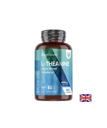L-Теанин 400 mg + Черен пипер 8 mg Спокойствие, концентрация и нервен баланс 180 капсули